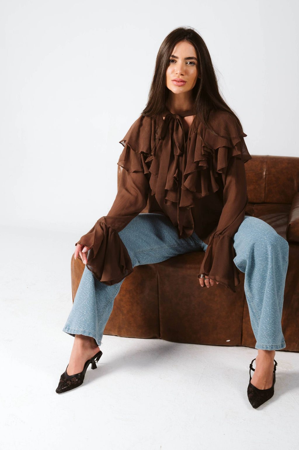 Velora Ruffle Blouse
