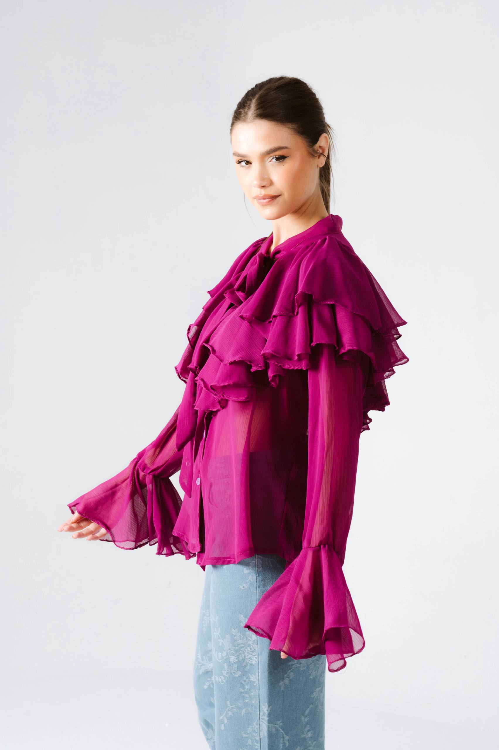 Velora Ruffle Blouse