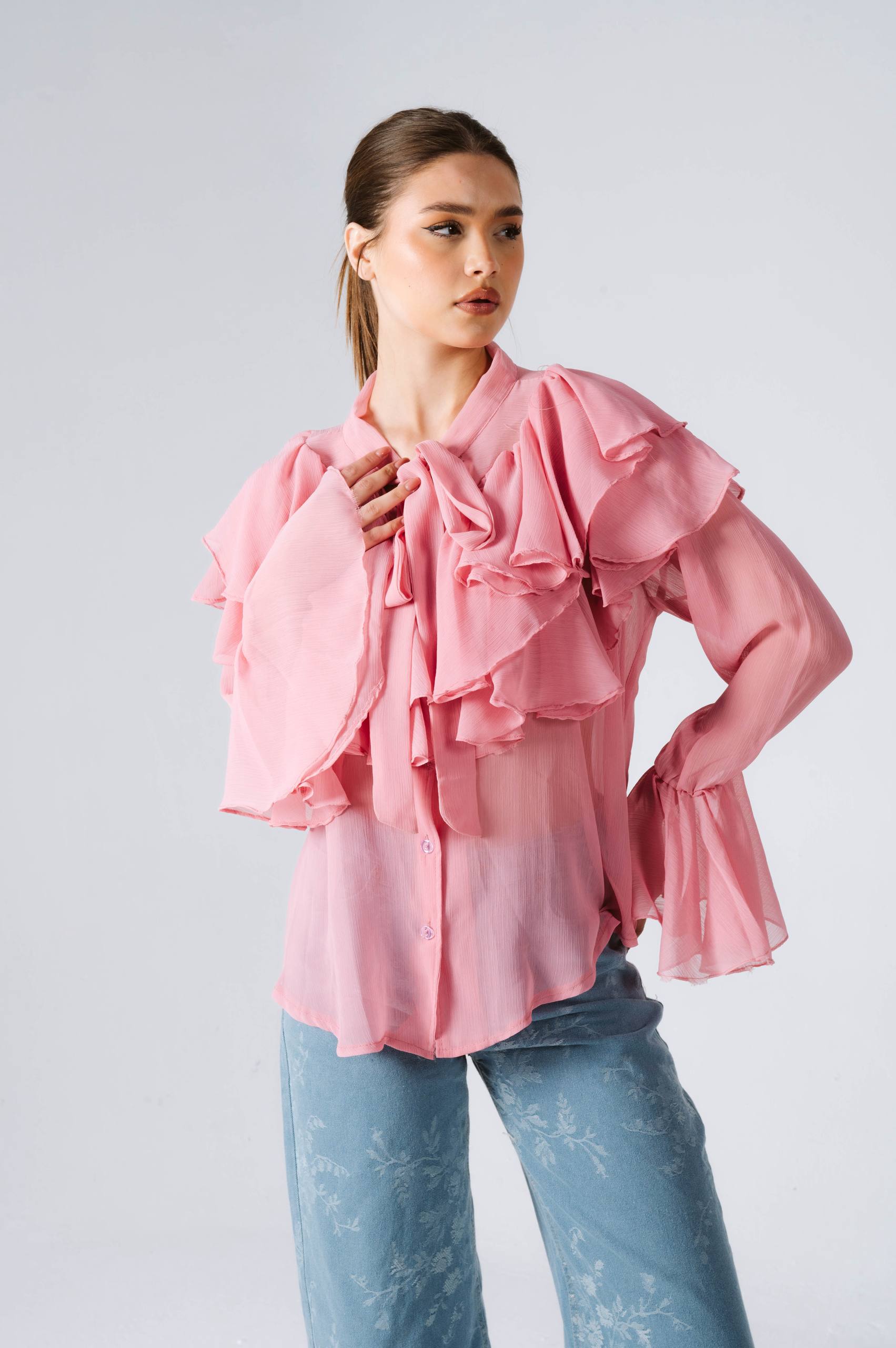 Velora Ruffle Blouse