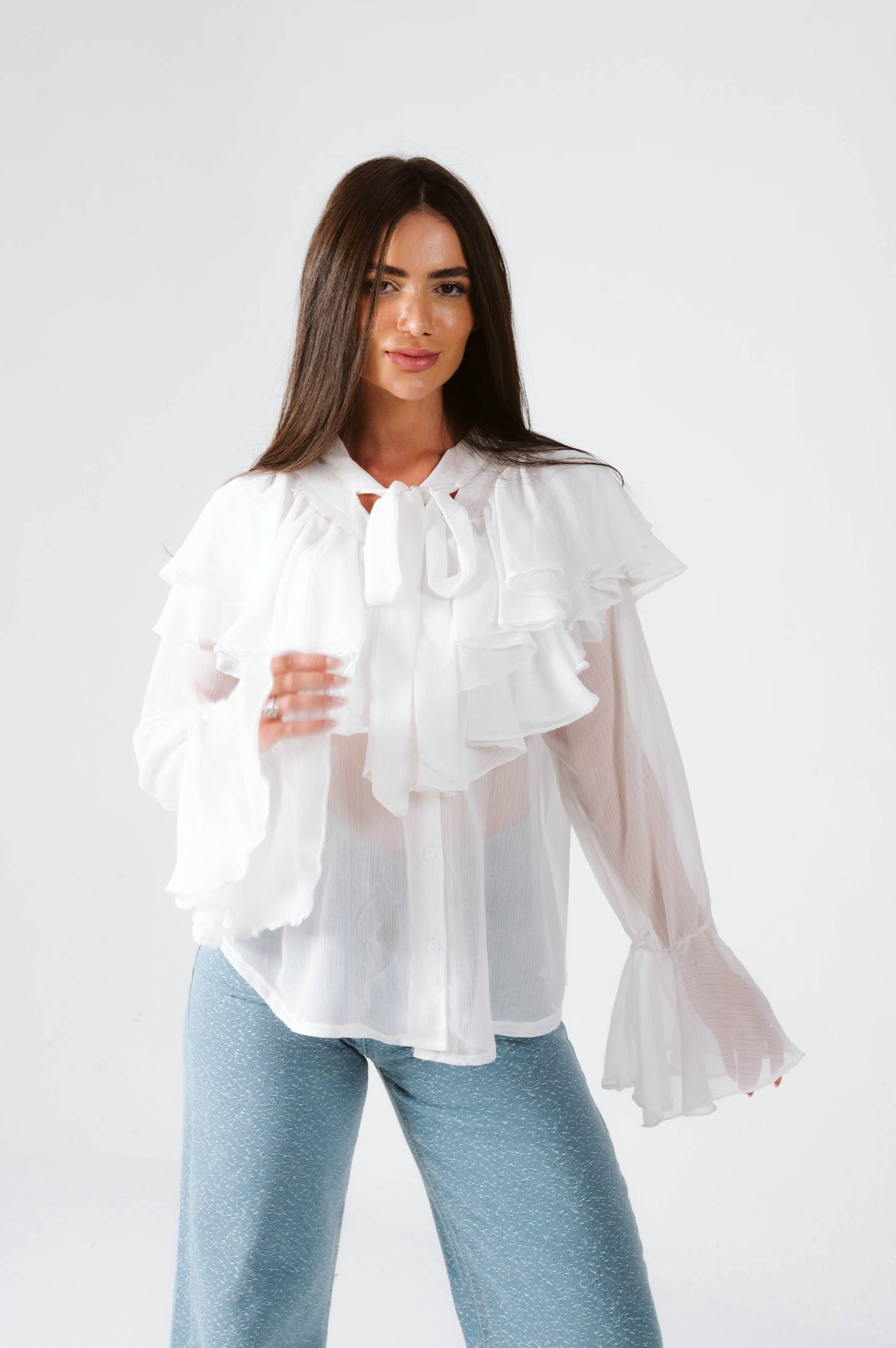 Velora Ruffle Blouse