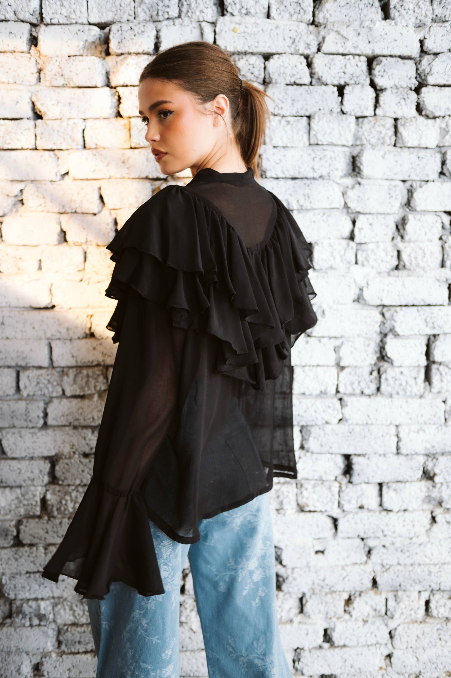 Velora Ruffle Blouse