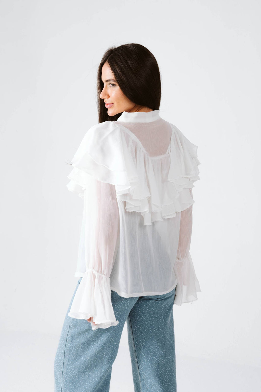 Velora Ruffle Blouse