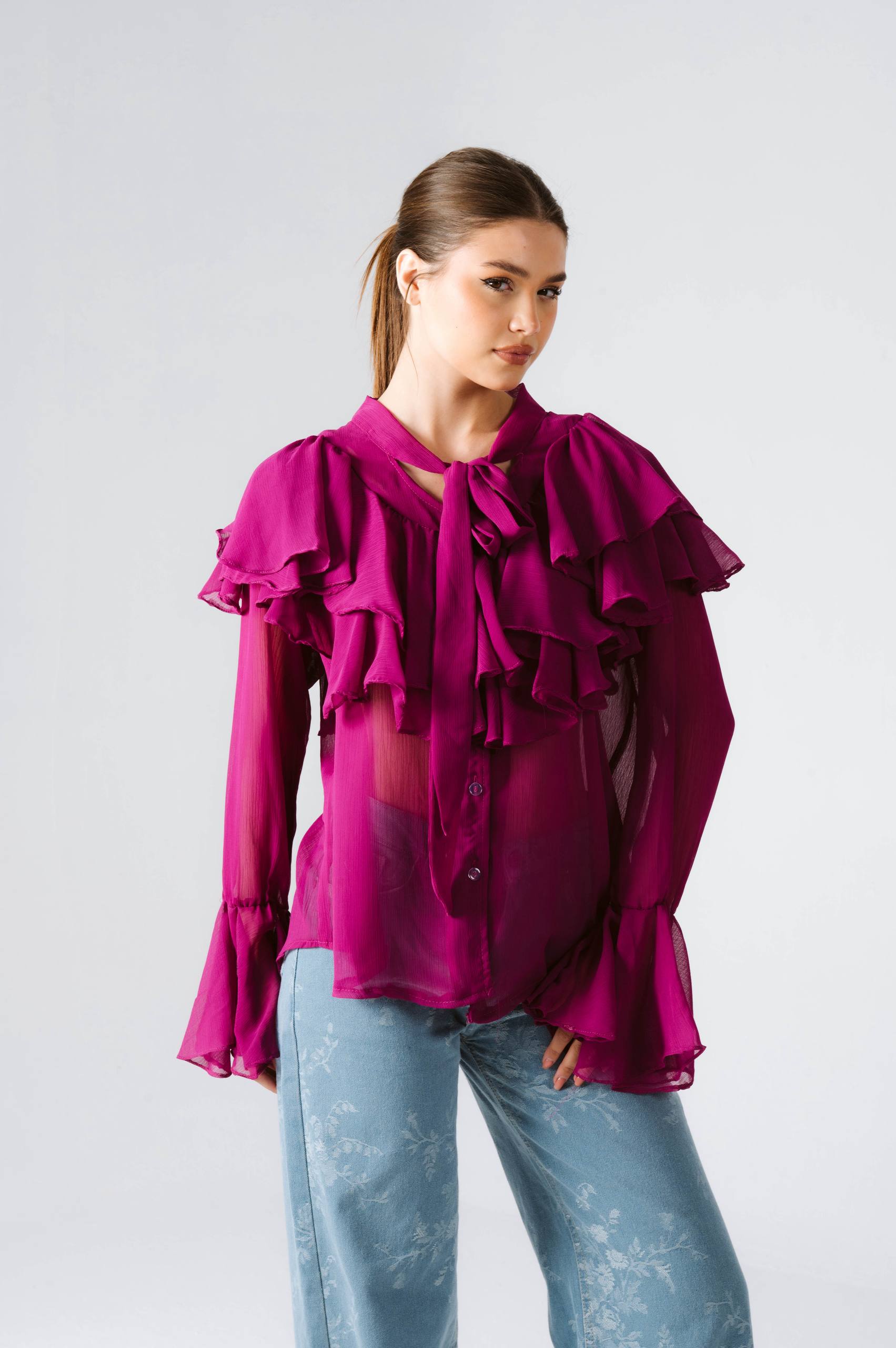 Velora Ruffle Blouse